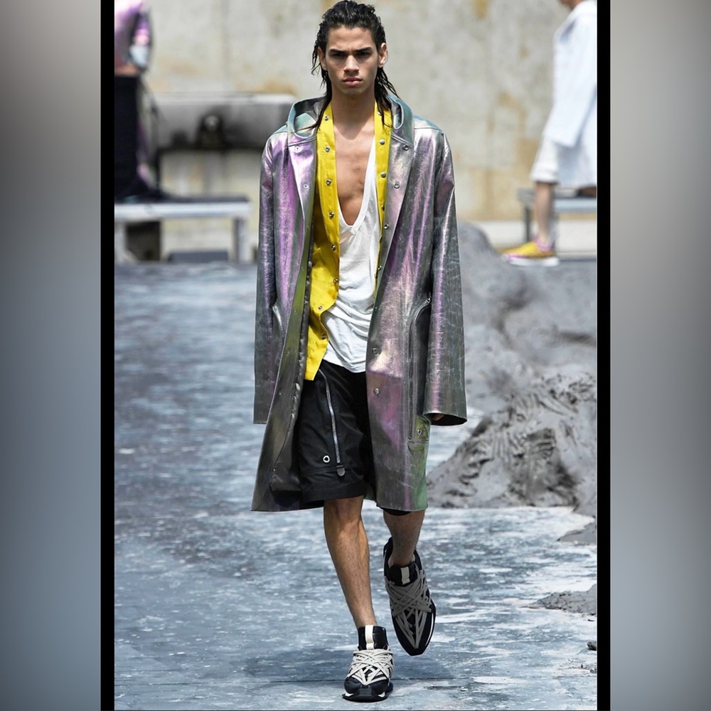 RICK OWENS ORIGINAL RUNWAY PIECE (Paris Fashion Week SS20) Metallic Jacket